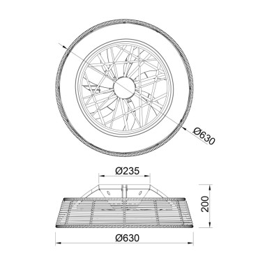 Потолочная светодиодная люстра-вентилятор Mantra INDONESIA 7810 &mdash; svetrussia.ru
