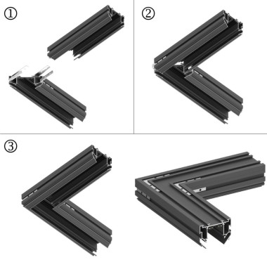 Соединительная планка угловая для шинопроводов Novotech VECTOR 135306 &mdash; svetrussia.ru