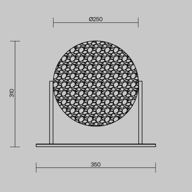 Настольная лампа Maytoni Modern Mangata MOD387TL-L8CH3K &mdash; svetrussia.ru