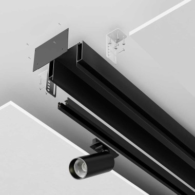 Профиль ниши скрытого монтажа для ГКЛ потолка Maytoni Technical ALM-11681-PL-B-2M &mdash; svetrussia.ru