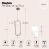 Подвесной светильник Maytoni Ring MOD013PL-02BS1 фото 2 &mdash; svetrussia.ru