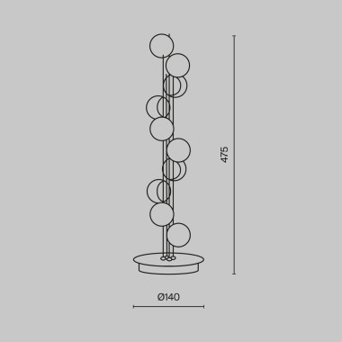 Настольная лампа Maytoni Tessara MOD081TL-L14G3K &mdash; svetrussia.ru