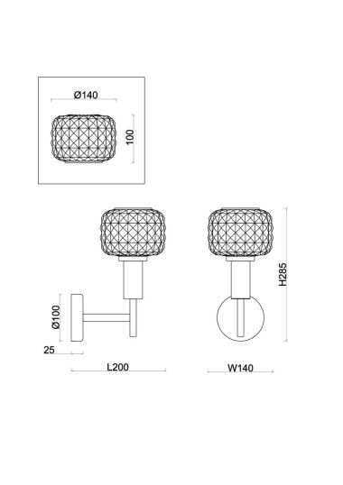 Бра Freya Fero FR5366WL-01BS &mdash; svetrussia.ru